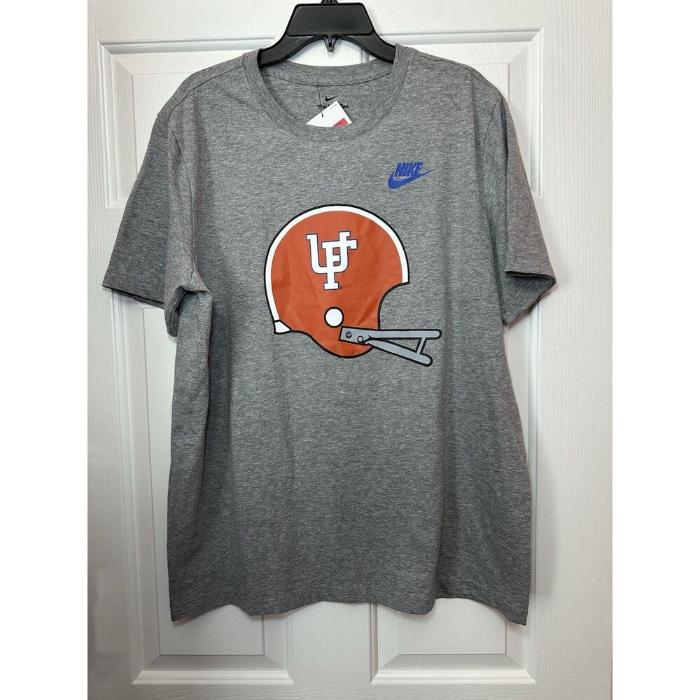 Size L Nike UF Florida Gators Bar Throwback Football Helmet Tee T-Shirt NWT NEW
